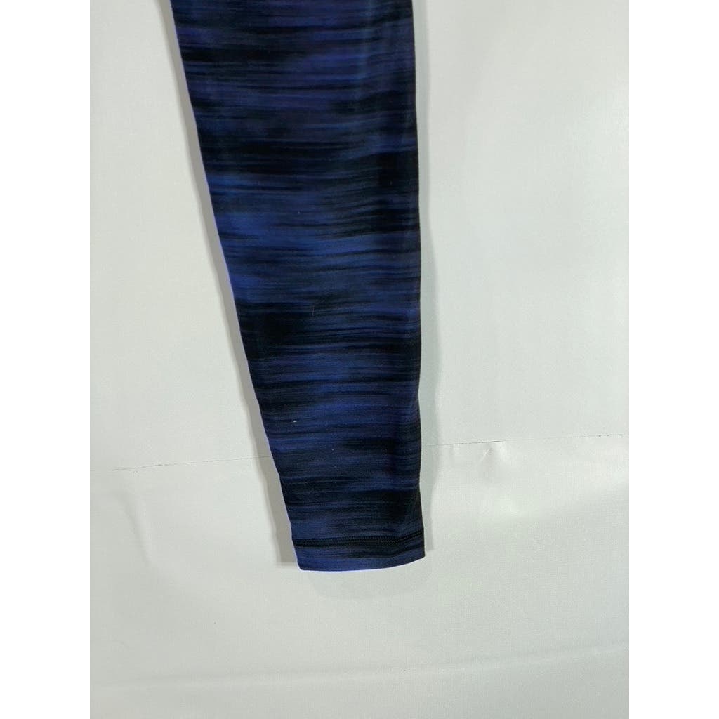 WITH EQUINOX Women's Blue Printed Pull-On Stretch Leggings SZ M