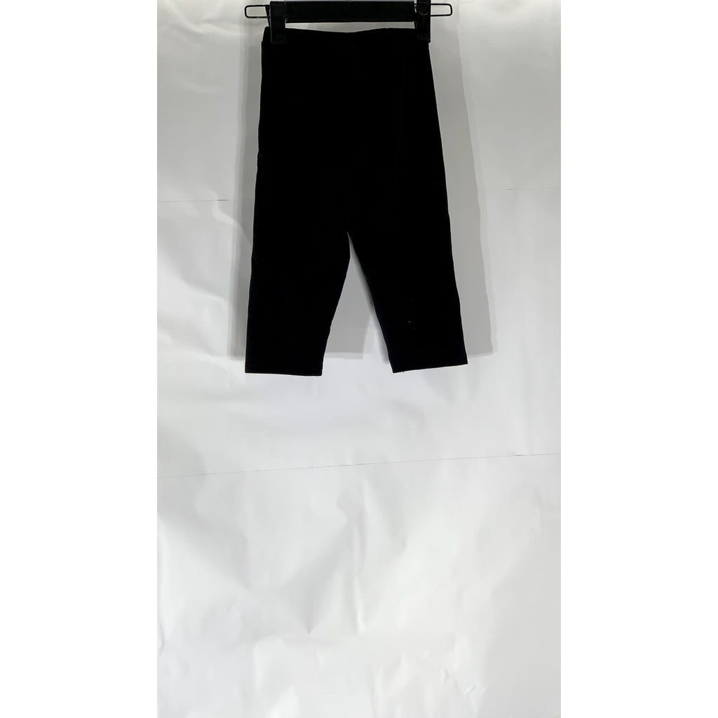 ZARA Girl's Black Solid Elastic Waist Pull-On Biker Shorts SZ 9