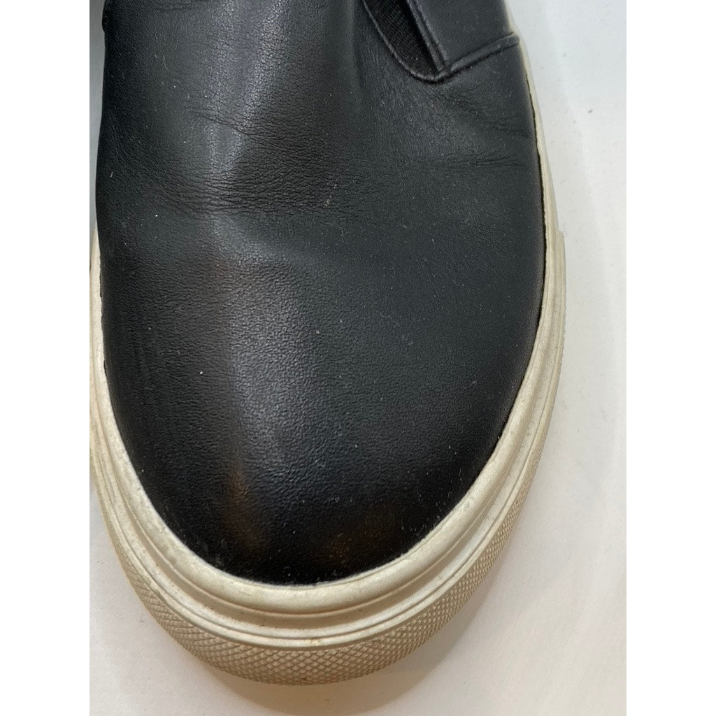 CASLON Women's Black Leather Round-Toe Slip-On Casual Mule Shoes SZ 9.5