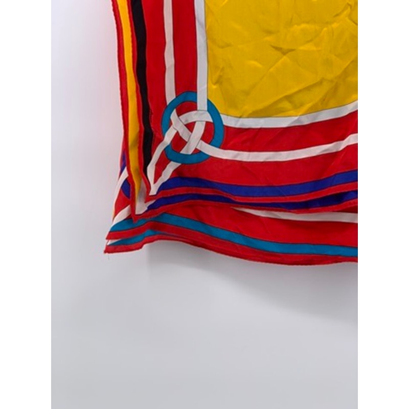 GINNIE JOHANSEN Women's Multicolor Geometric Silk Scarf