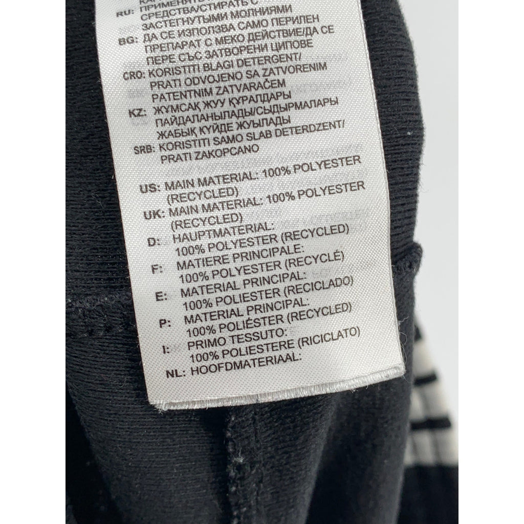 ADIDAS Men's Black-White 3-Stripe Pull-On Active Shorts SZ M