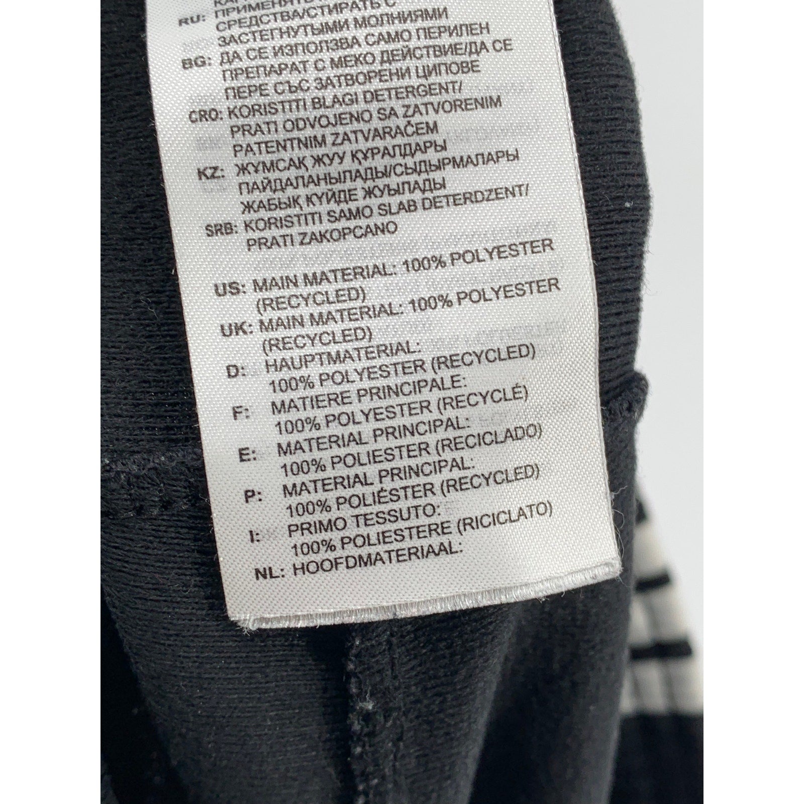 ADIDAS Men's Black-White 3-Stripe Pull-On Active Shorts SZ M