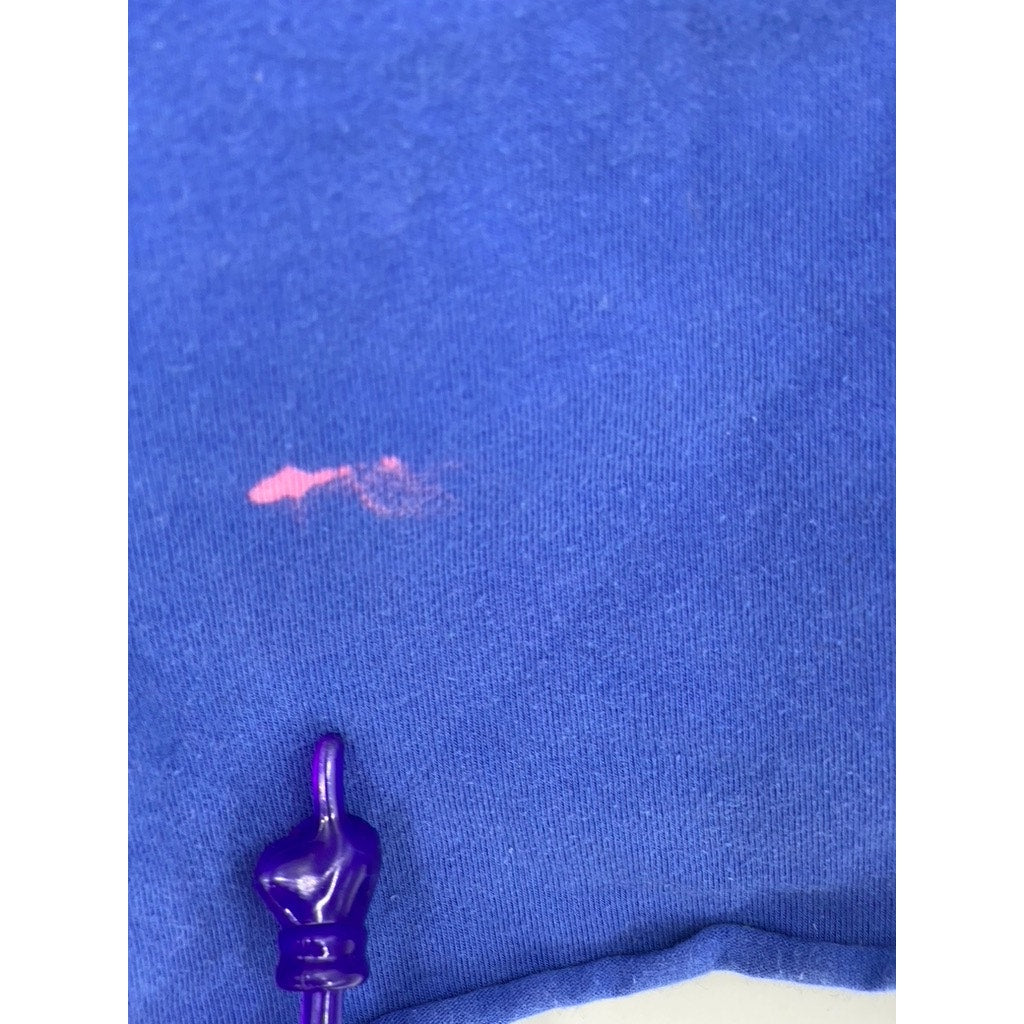 KIMCHI BLUE Women’s Blue-Pink Square-Neck Sweetie Unicorn Graphic Tank Top SZ L