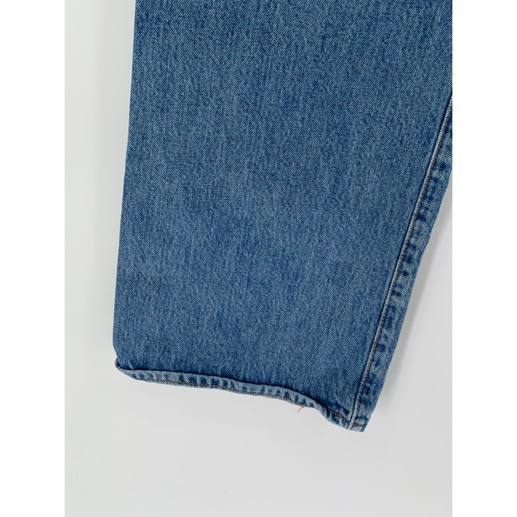 LEVI'S Men's Medium Blue Denim 501 Regular-Fit Slim-Leg Jeans SZ 38X30