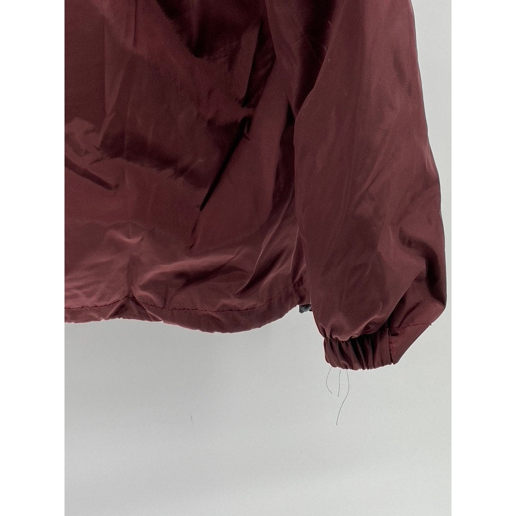 OAHU GEAR COMPANY Men's Burgundy Half Zip Long Sleeve Pullover Jacket SZ S