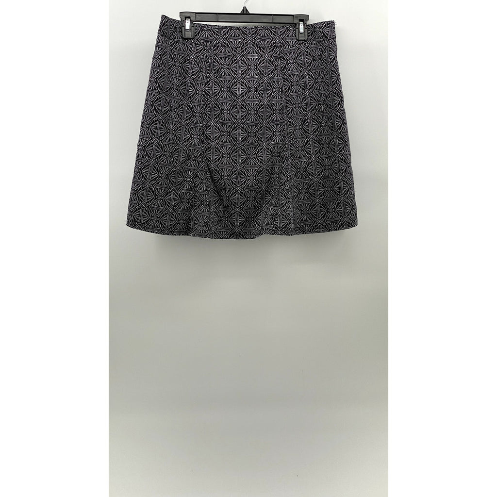 RIP SKIRT HAWAII Women's Black Pearl Batik Print A-Line Wrap Mini Skirt SZ M