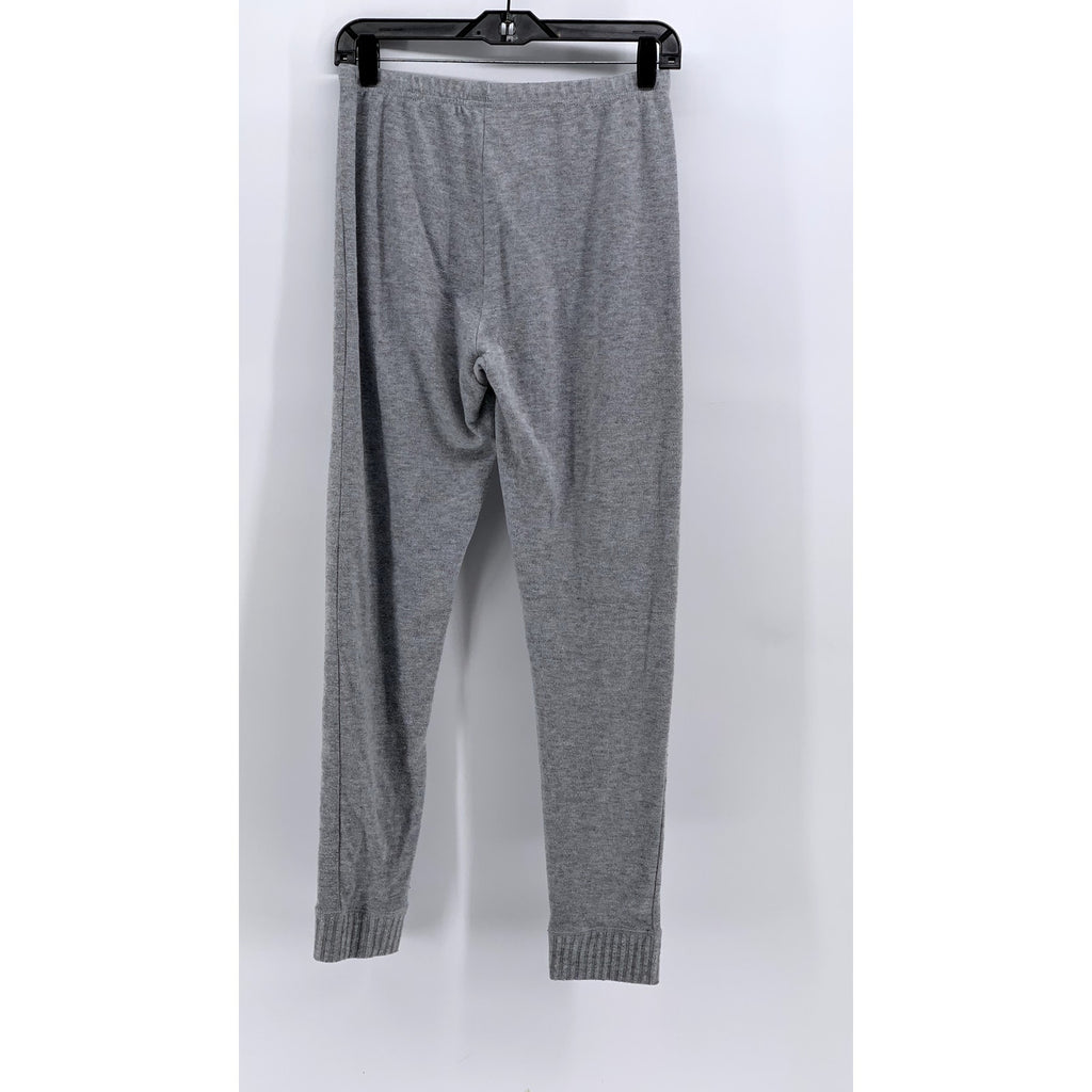 YUMMIE By Heather Thomson Women's Light Gray Pocketless Casual Leggings SZ M
