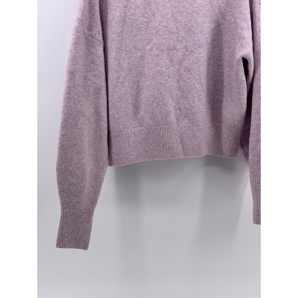 & OTHER STORIES Women's Lilac Soft Knit Mock-Neck Long Sleeve Sweater SZ S