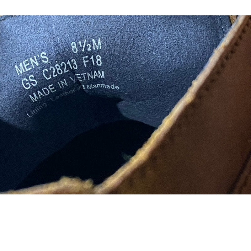 COLE HAAN Men's Cognac Leather Grand OS Waterpoof Lace-Up Chukka Boots SZ 8.5