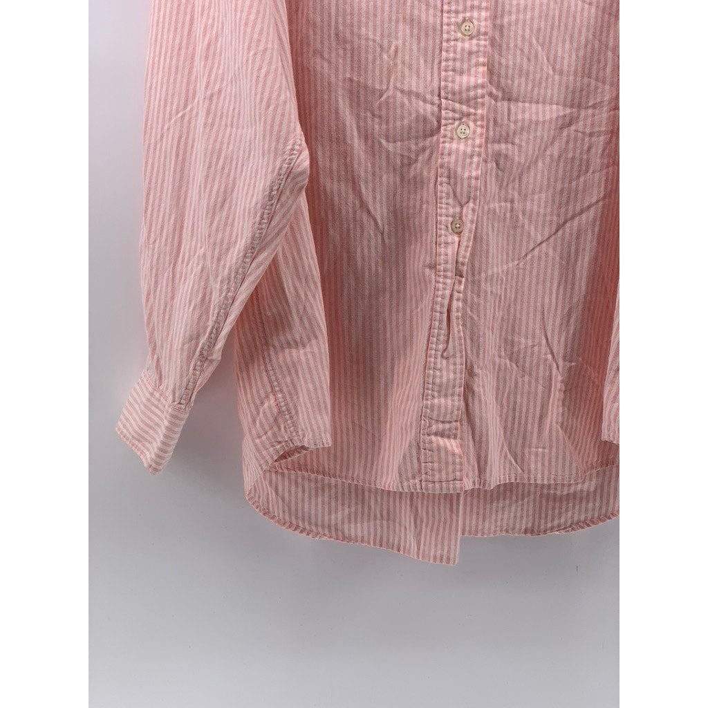 CHARTER CLUB Men's Vintage Pink Striped Button-Up Long Sleeve Regular Shirt SZ16