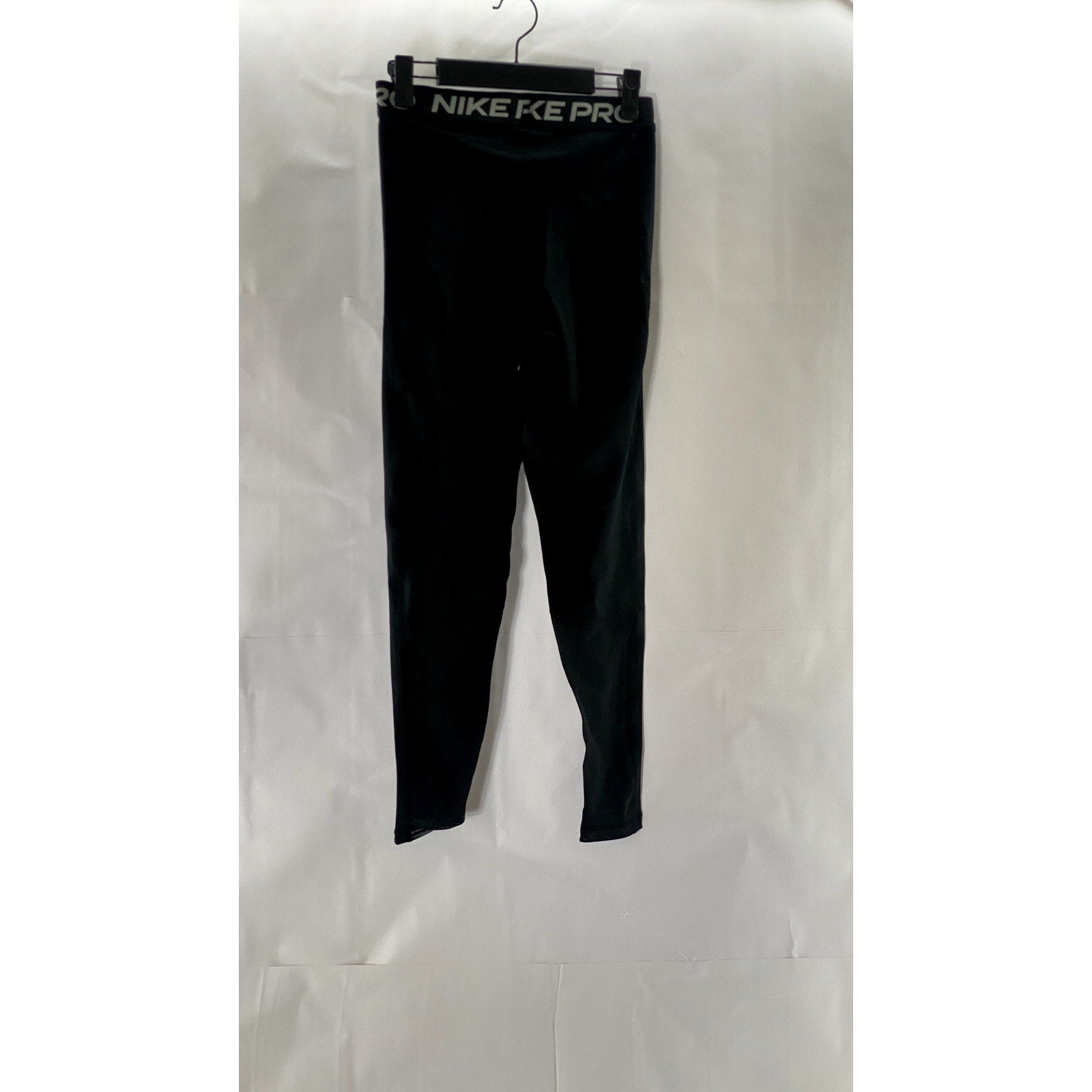 NIKE PRO 365 Women's Black Elastic Waist 7/8 Length Pull-On Leggings SZ S
