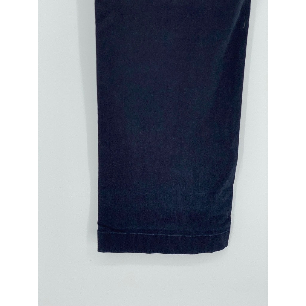 UNIQLO Men's Navy Blue Regular-Fit Straight-Leg Chino Pants SZ 32X34