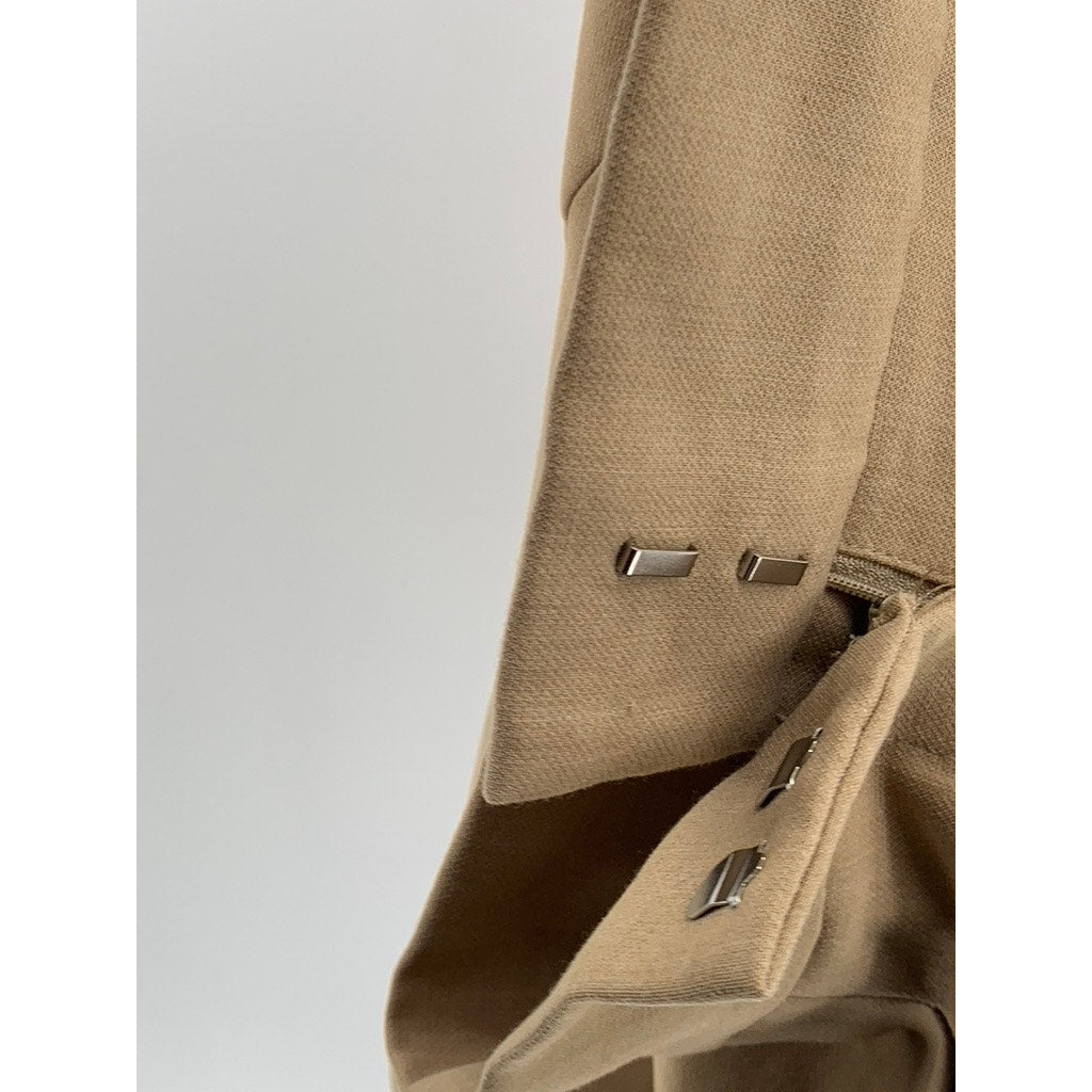 STELEN Women's Tan Pleated Shorts SZ M