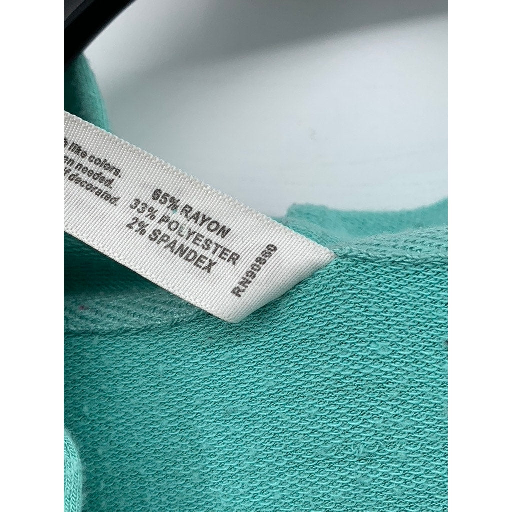 ARTISANS Women's PACIFIC CLOTHING CO. Teal Gualala Hoodie SZ M