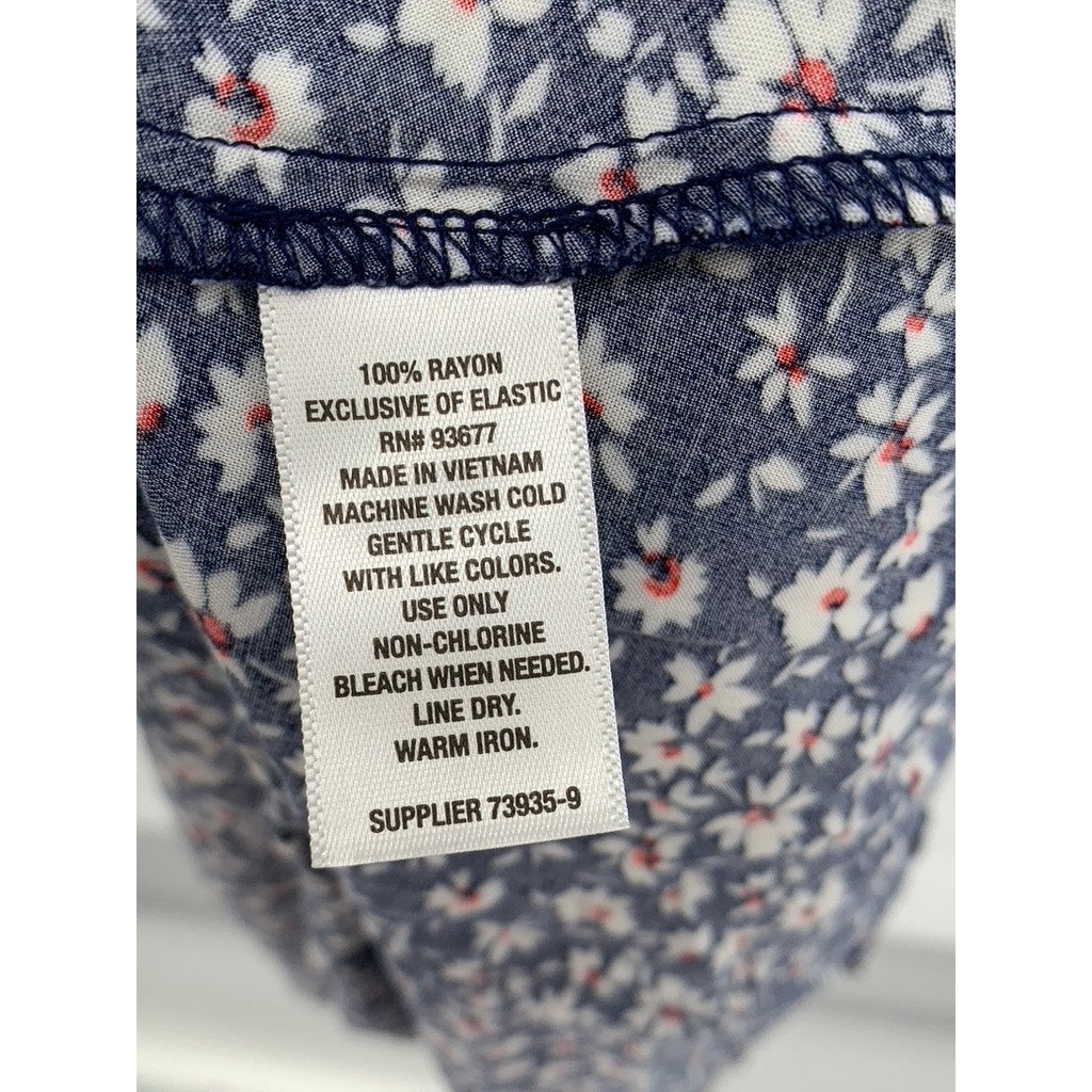 A NEW APPROACH Womens Floral Print High-Low Midi Dress SZ M