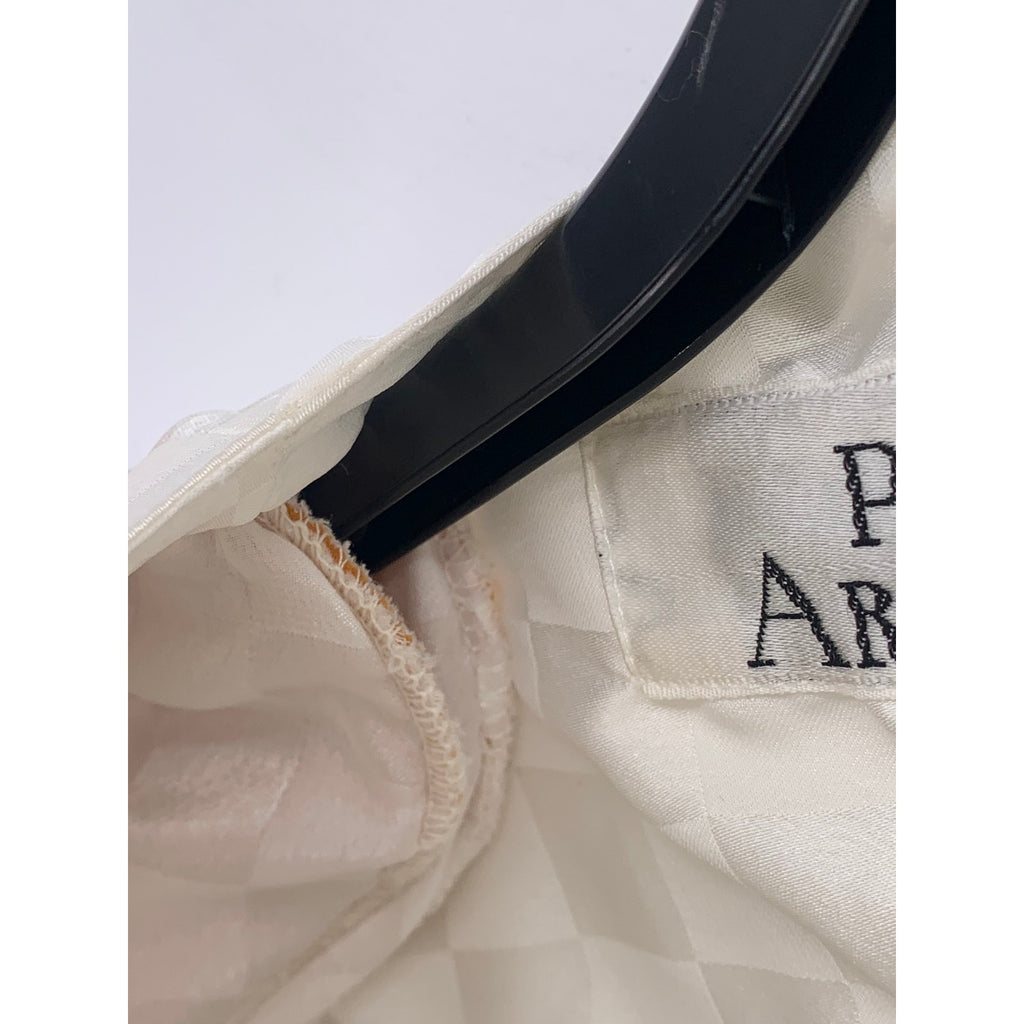 PURE ARGENTI Women's Vintage White Checkered Long Sleeve Midi Dress SZ 8