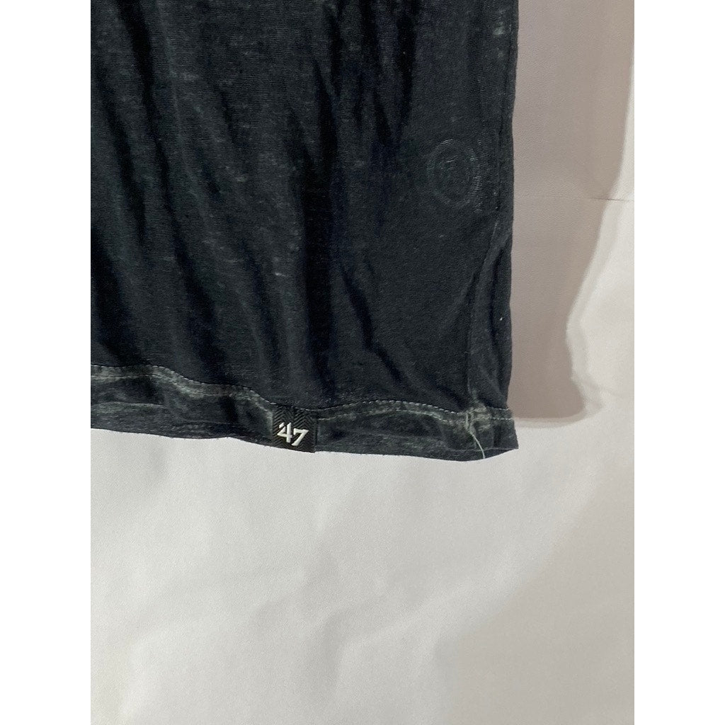 47 Brand Men’s Black Dallas Star Graphic Crewneck Short Sleeve T-Shirt SZ M