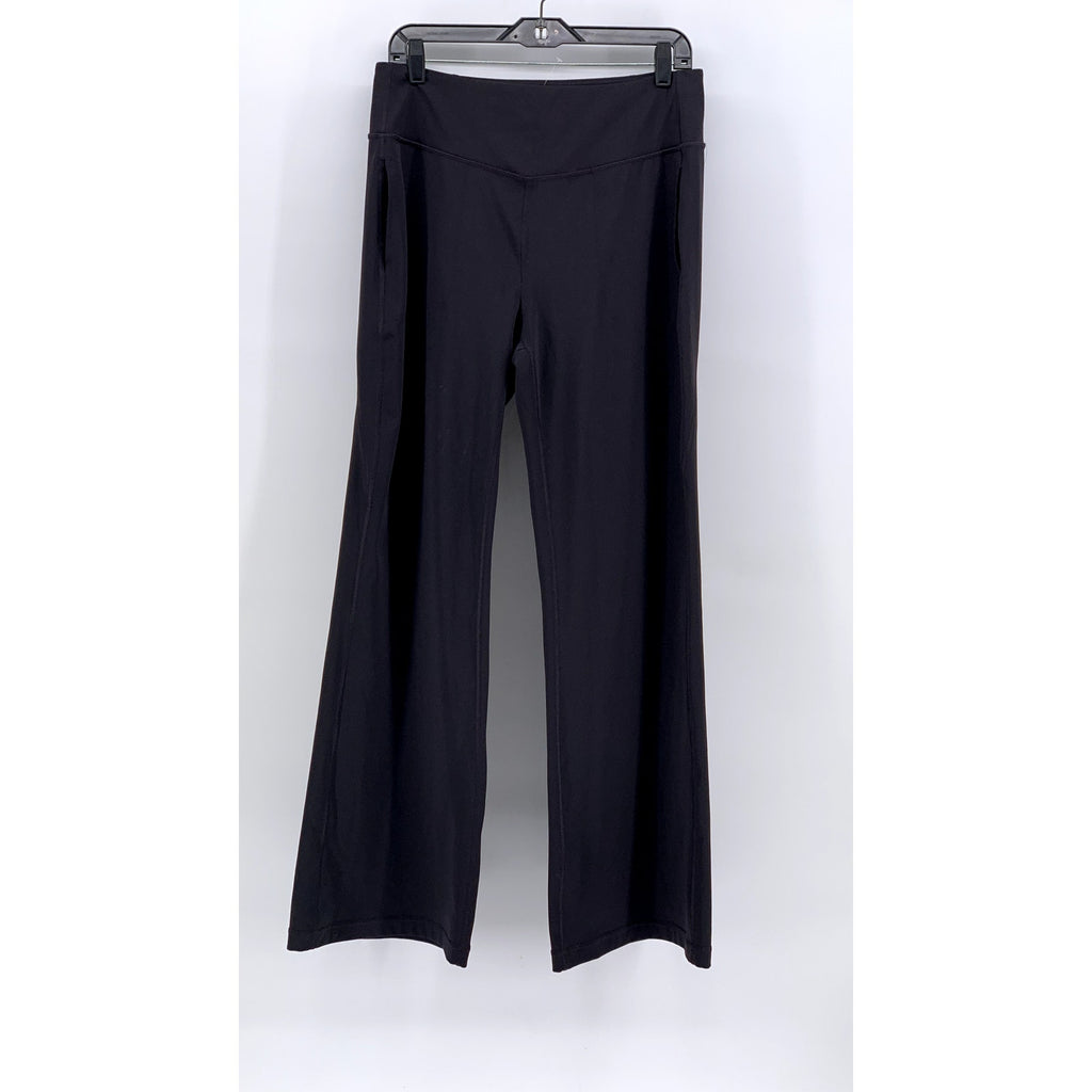 TEK GEAR Women's Black Solid Pull-On Flare Leggings SZ XL