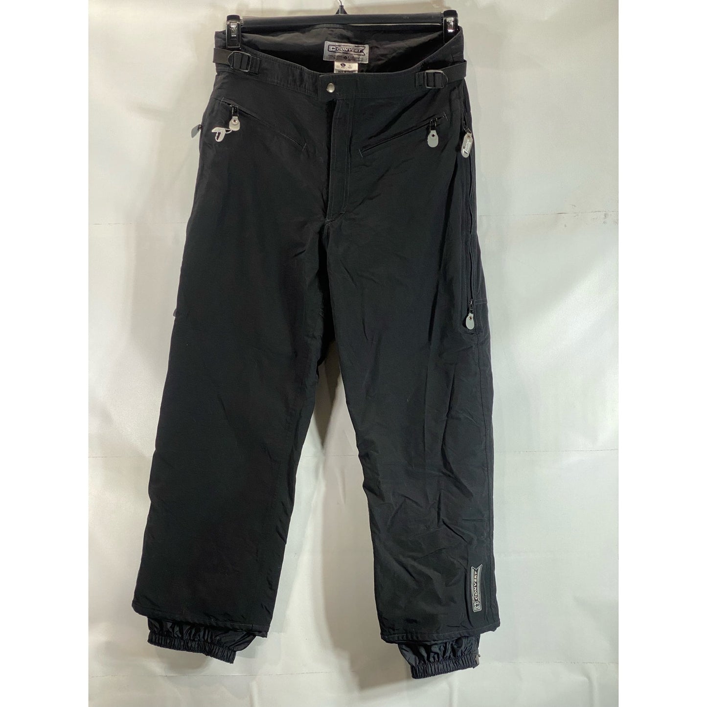 COLUMBIA Sportswear Convert Men's Black Nylon Snow Pants SZ L