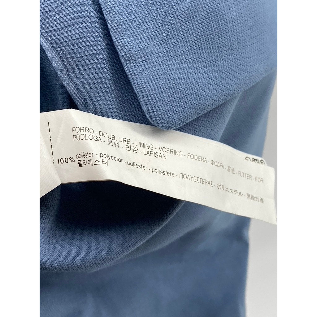 ZARA BASIC Women’s Blue Single-Button Long Sleeve Coat SZ XS