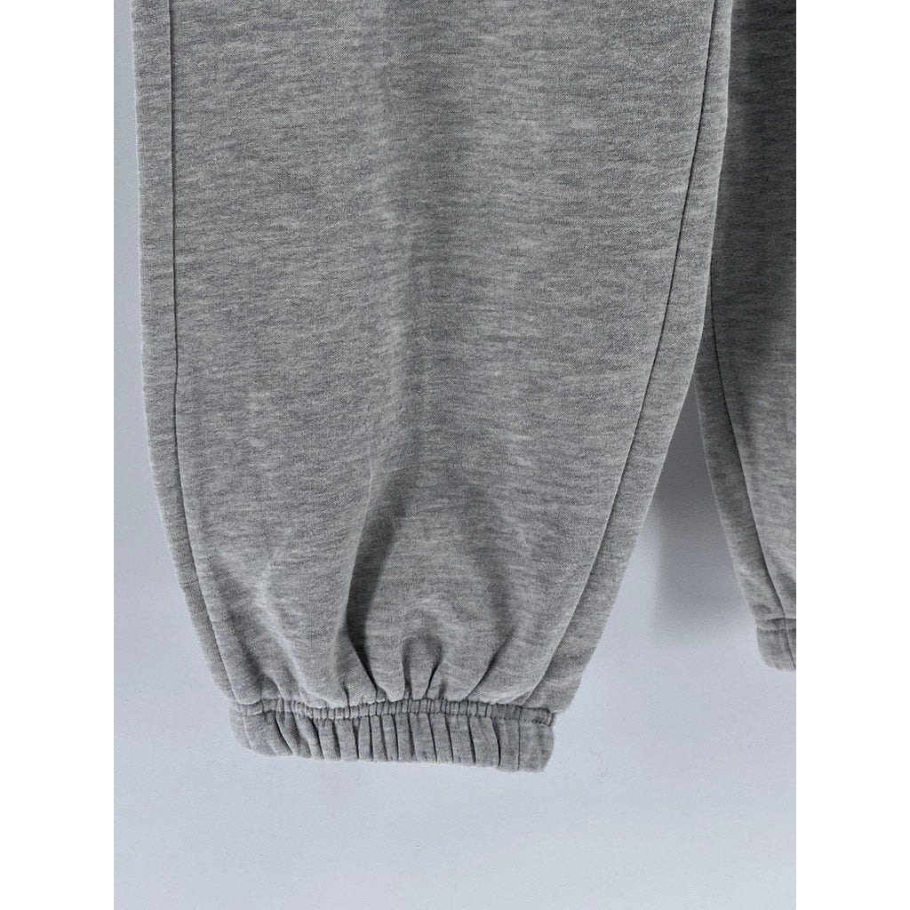 UNBRANDED Women's Light Gray Fleece Pull-On Casual Sweatpants SZ S