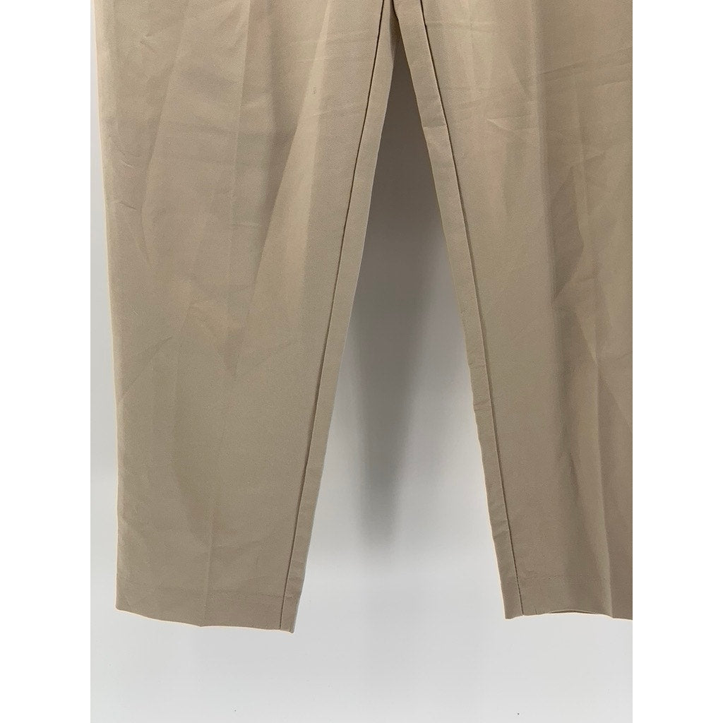 LUCY WANG Women's Beige Solid High-Rise Slim-Leg Pant SZ XS