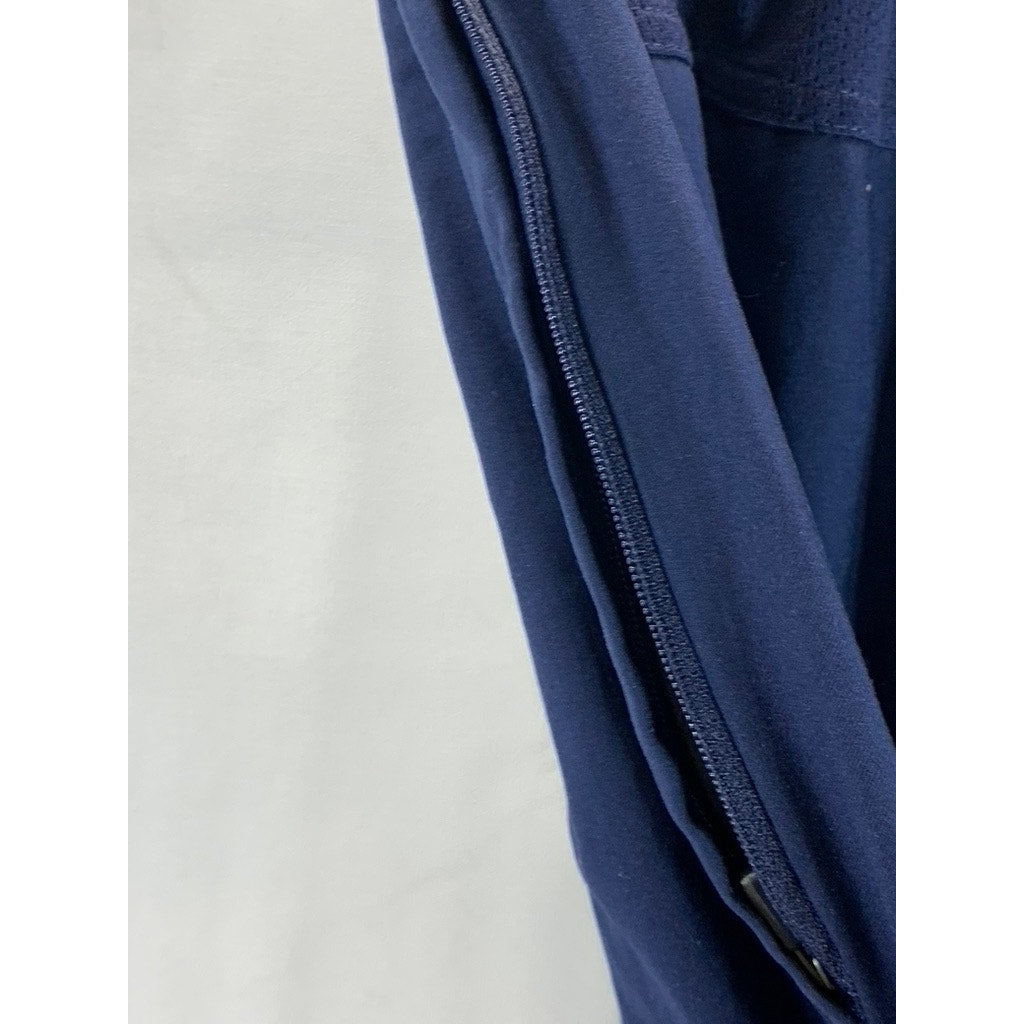 NIKE Men's Navy Dri-Fit Drawstring Zipper-Hem Pull-On Track Pant SZ M