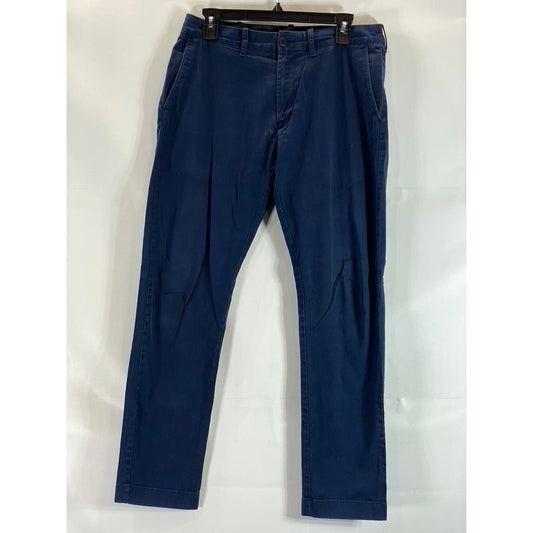 J.CREW Men's Dark Blue Mercantile Flex Slim-Fit Four-Pocket Pants SZ 31X32