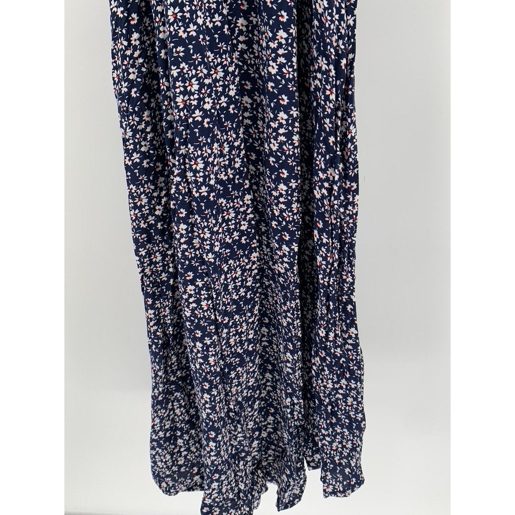 A NEW APPROACH Womens Floral Print High-Low Midi Dress SZ M
