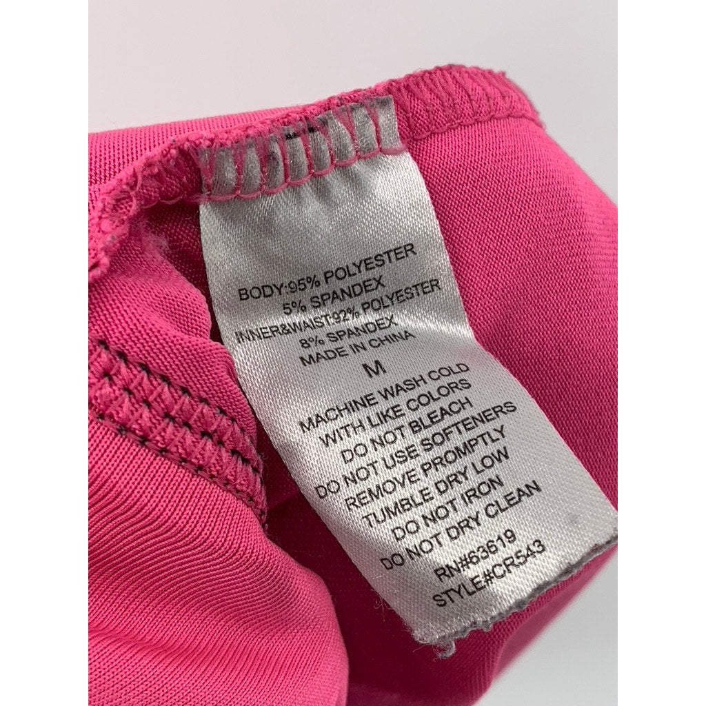 RBX Performance Women's Black-Pink Mesh Active Shorts SZ S