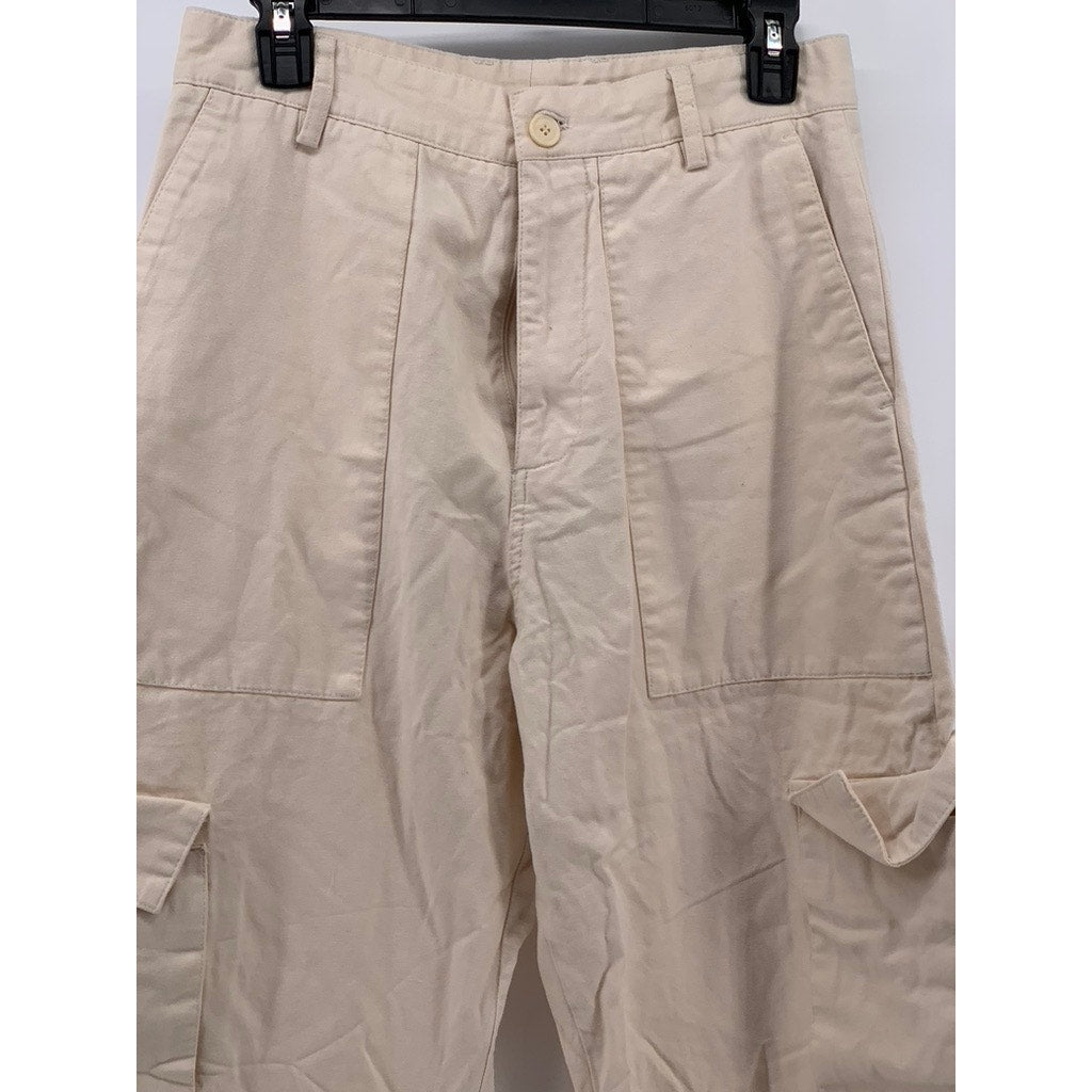 ZARA Men's Beige Straight-Leg Cargo Pants SZ 29