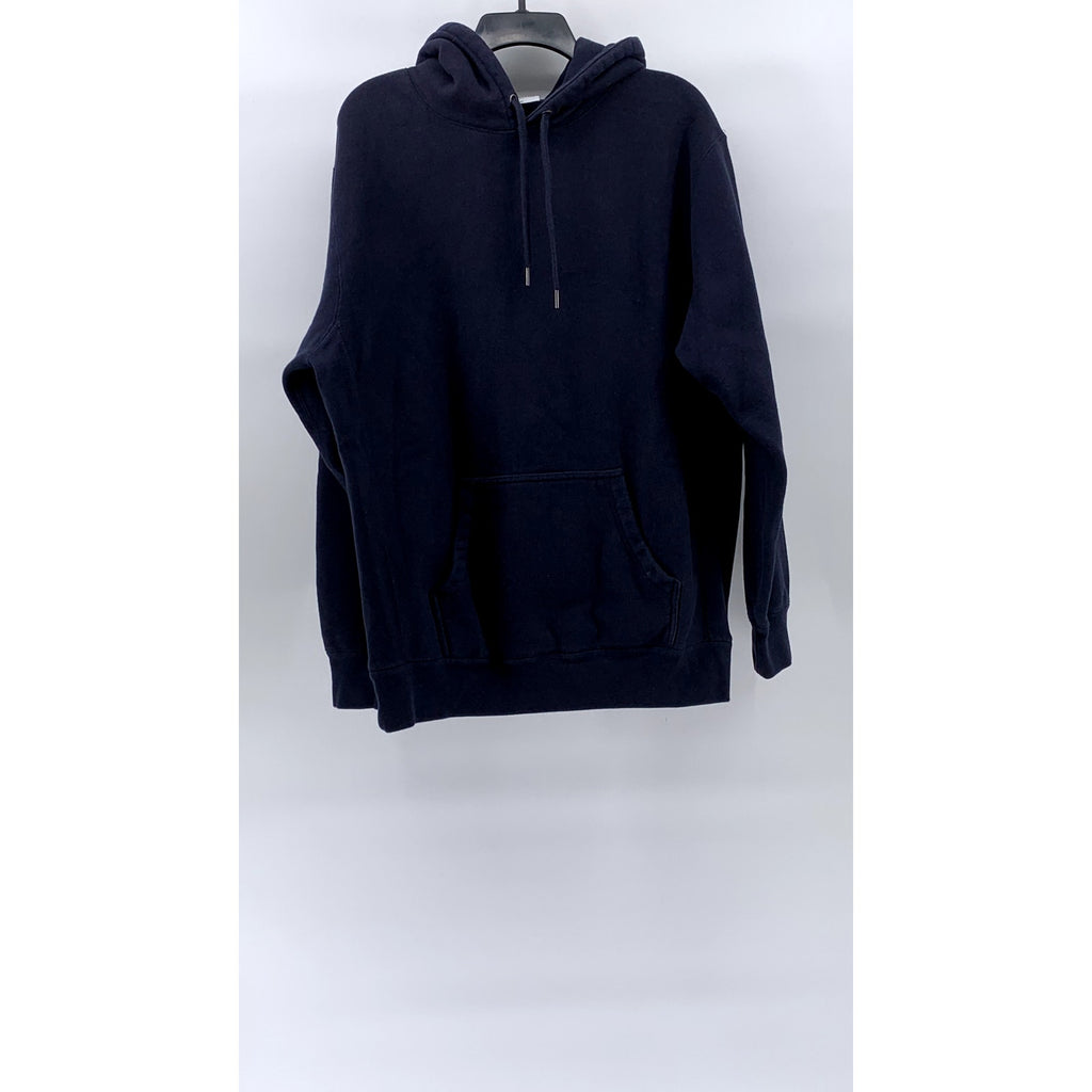 INDEPENDENT TRADING COMPANY Men's Navy Blue Solid Heavyweight Hoodie SZ XL