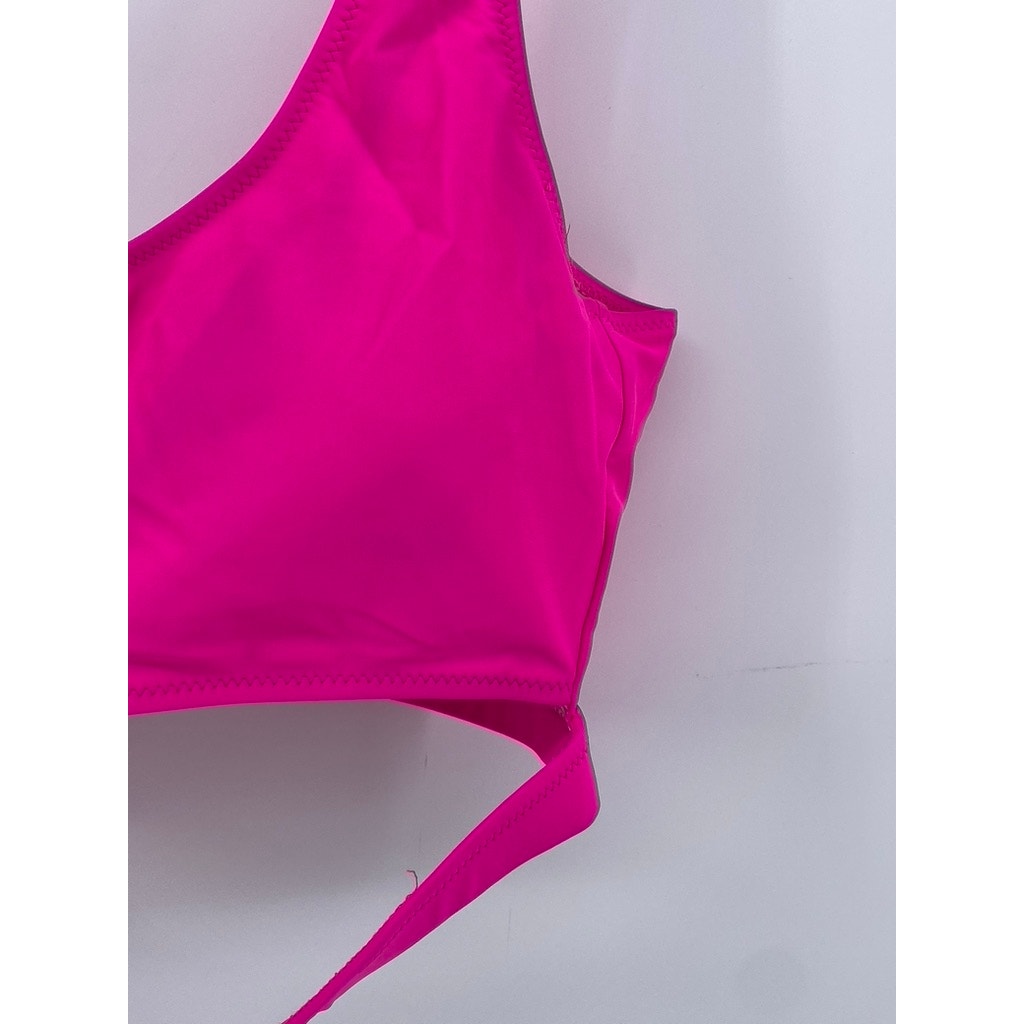 B SWIM Hot Pink V-Back Swim Top SZ XL