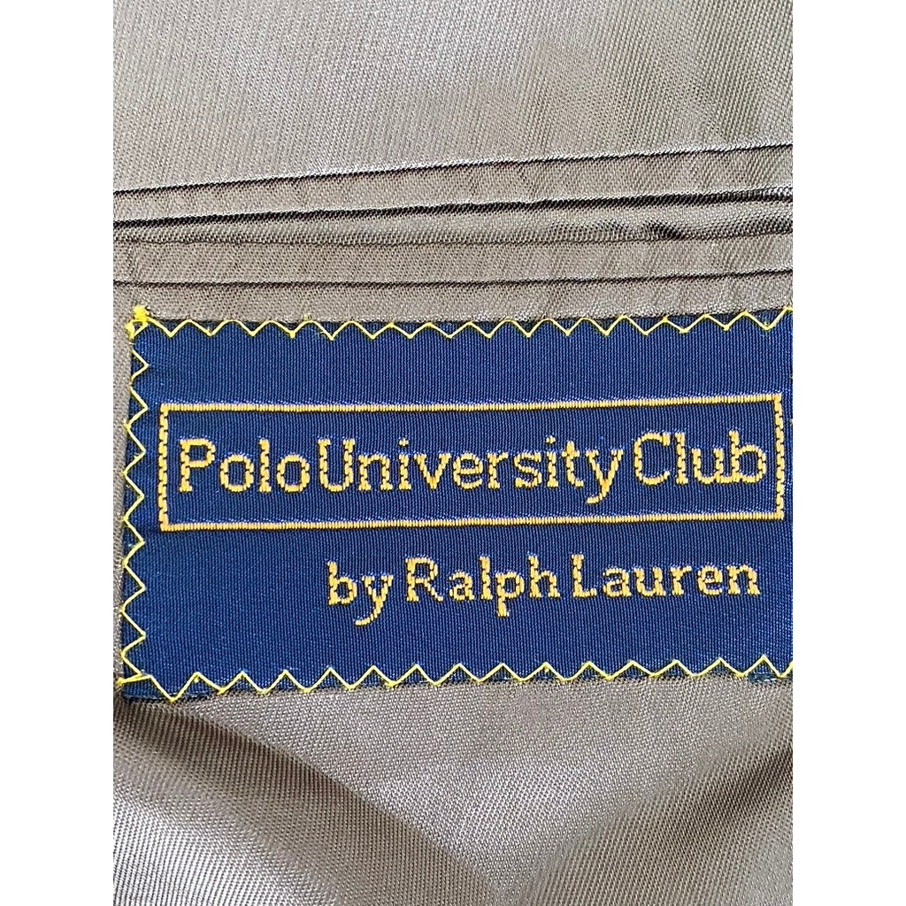 POLO UNIVERSITY CLUB BY RALPH LAUREN Men's Vintage Brown Two-Button Blazer SZ M