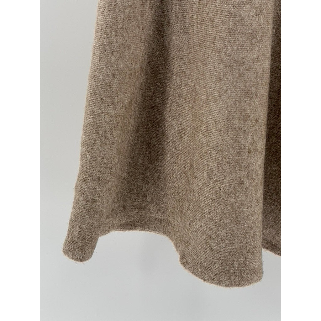 UNBRANDED Women's Tan Knit Midi Skirt SZ S