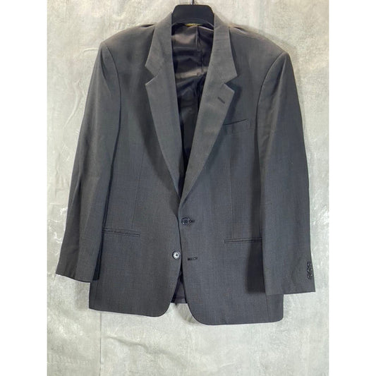 NINO CERRUTI PARIS Men's Gray Vintage Wool Regular-Fit Two-Button Blazer SZ 42R