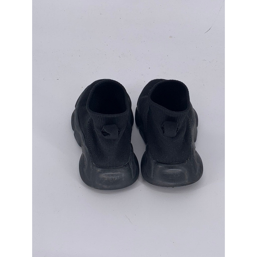 UNBRANDED Unisex Toddler Black Mesh Sock Slip-On Sneakers SZ 6