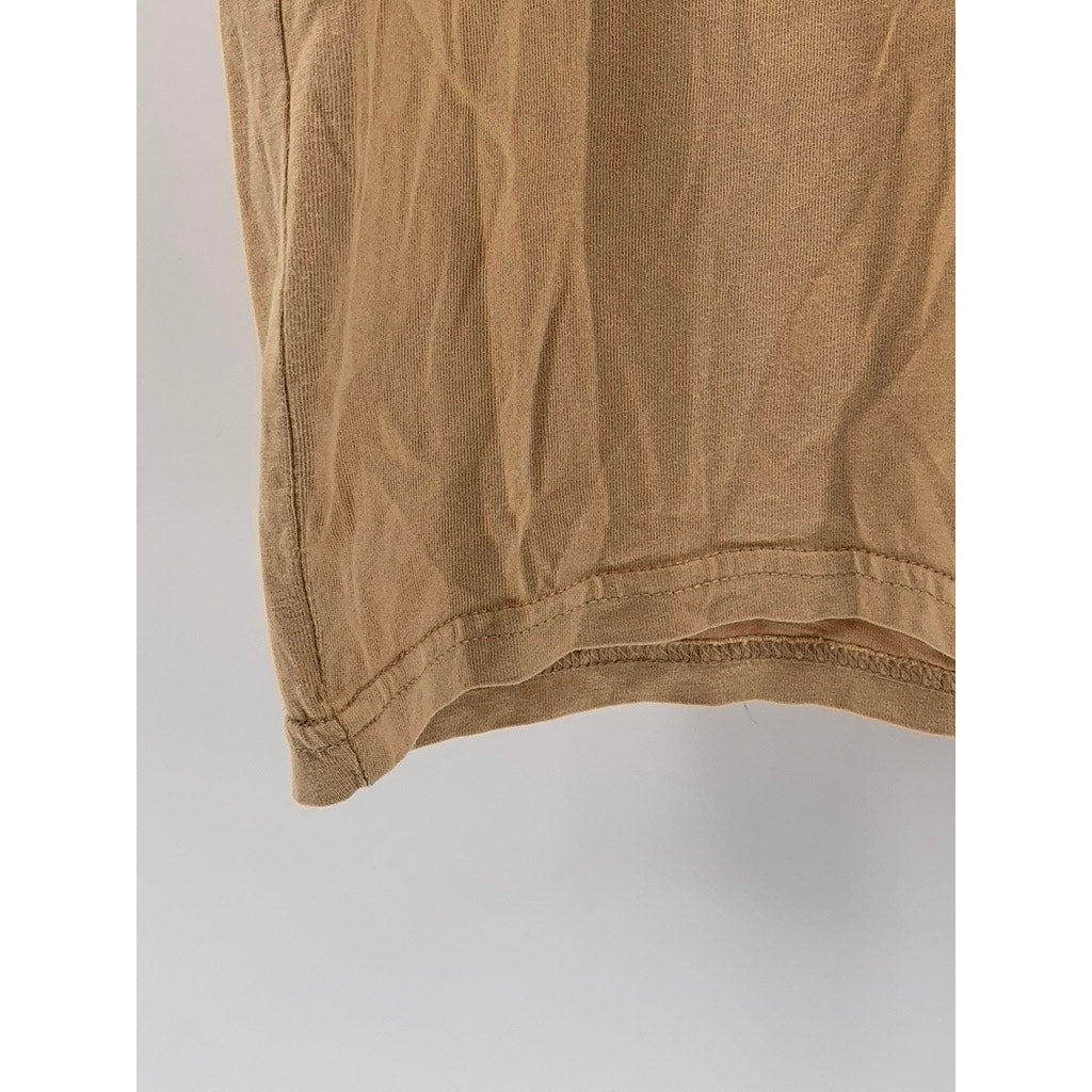 ASCOLOUR Men's Tan Graphic Short Sleeve T-Shirt SZ L