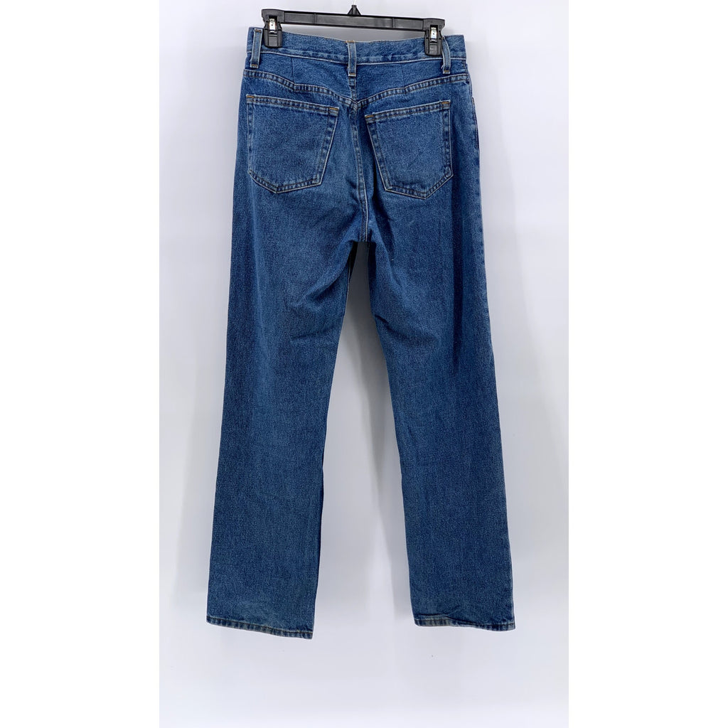 GEORGE JEANS Men's Blue Denim Regular-Fit Straight-Leg Five Pocket Jeans SZ29X30