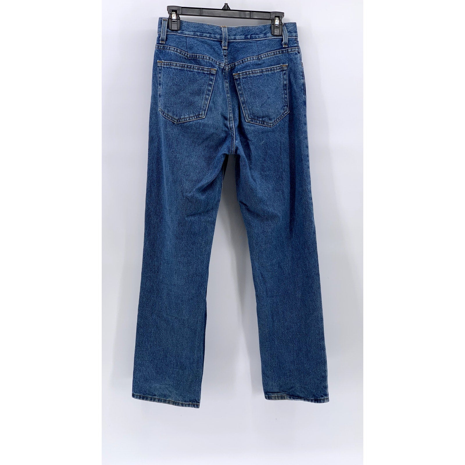 GEORGE JEANS Men's Blue Denim Regular-Fit Straight-Leg Five Pocket Jeans SZ29X30