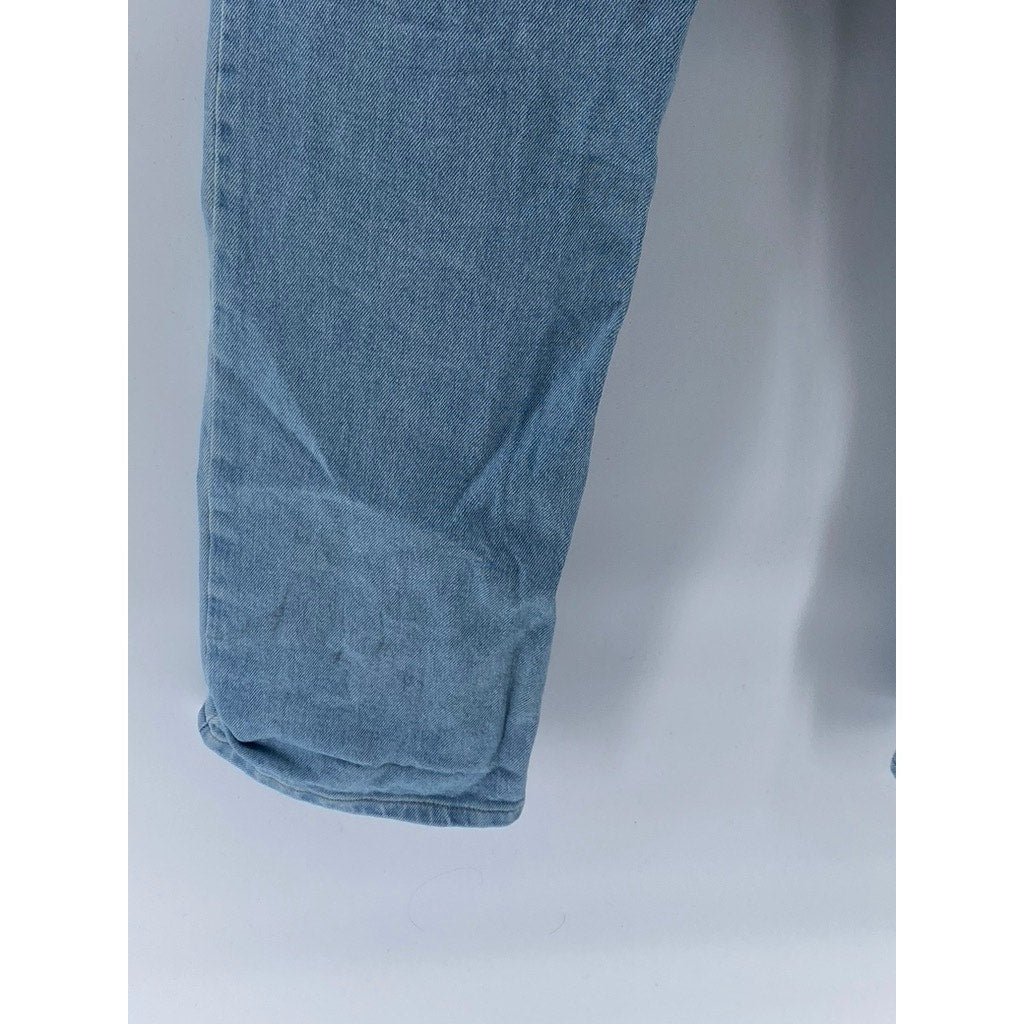 WRANGLER Men's Light Wash Blue Denim Regular-Fit Straight-Leg Jeans SZ 30X32