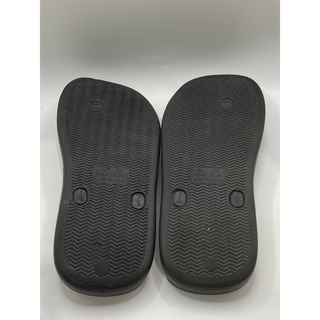 JEFFREY CAMPBELL Women's Black Darcie Platform Flip-Flop Sandals SZ 8