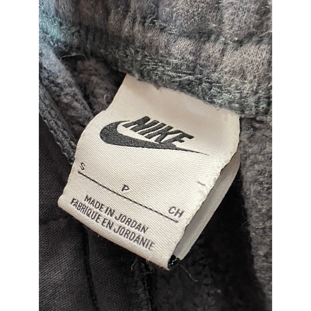 NIKE Women's Gray Club Fleece Swoosh Logo Drawstring Pull-On Sweatpants SZ S