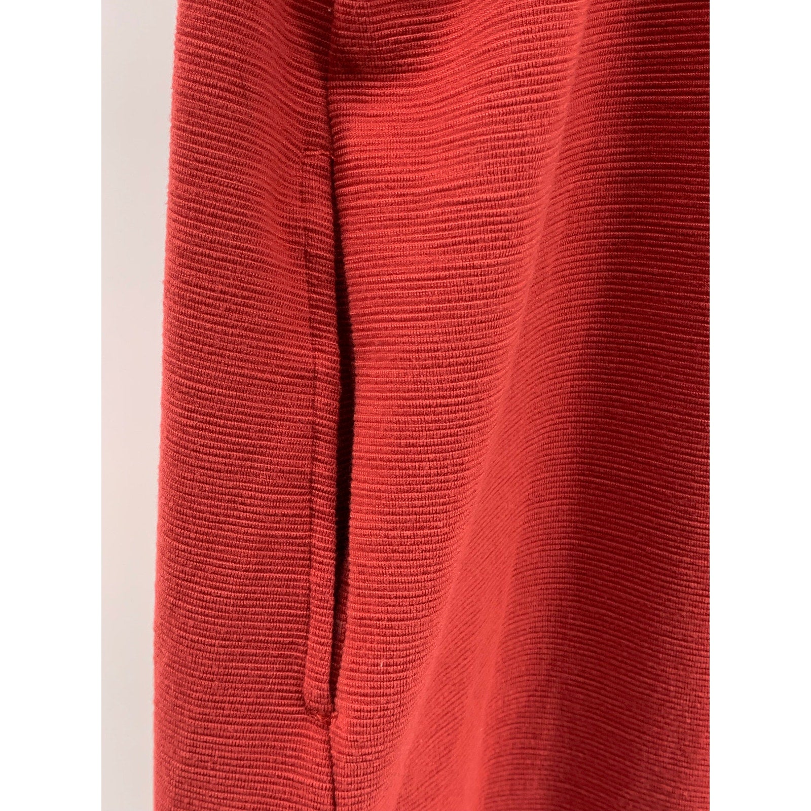 FREAKS STORE Women's Red Textured Sleeveless Halter Tie-Back Jumpsuit SZ M/L