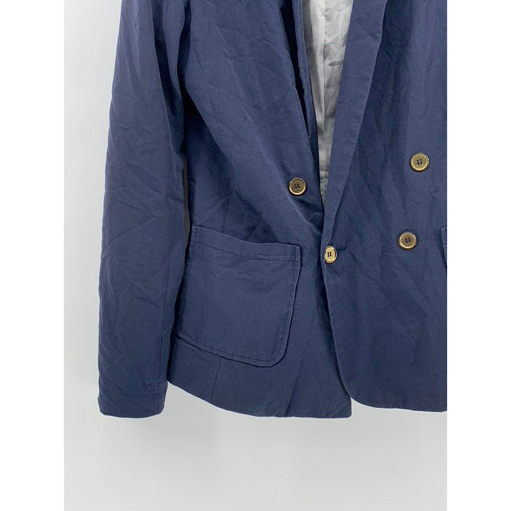 STRADIVARIUS Women's Navy Double Breast Blazer SZ M