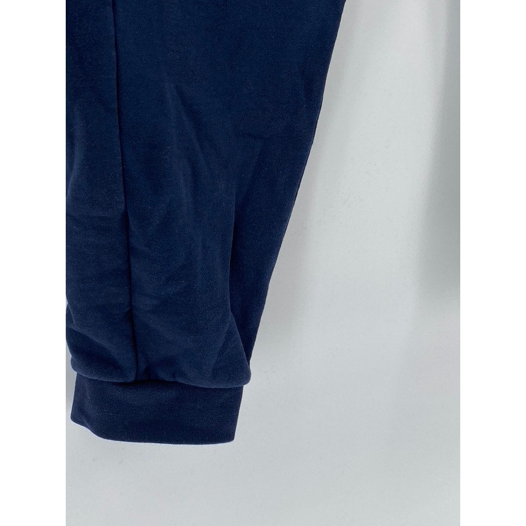EA7 EMPORIO ARMANI Men's Navy Blue Pull-On Logo Sweatpants SZ L