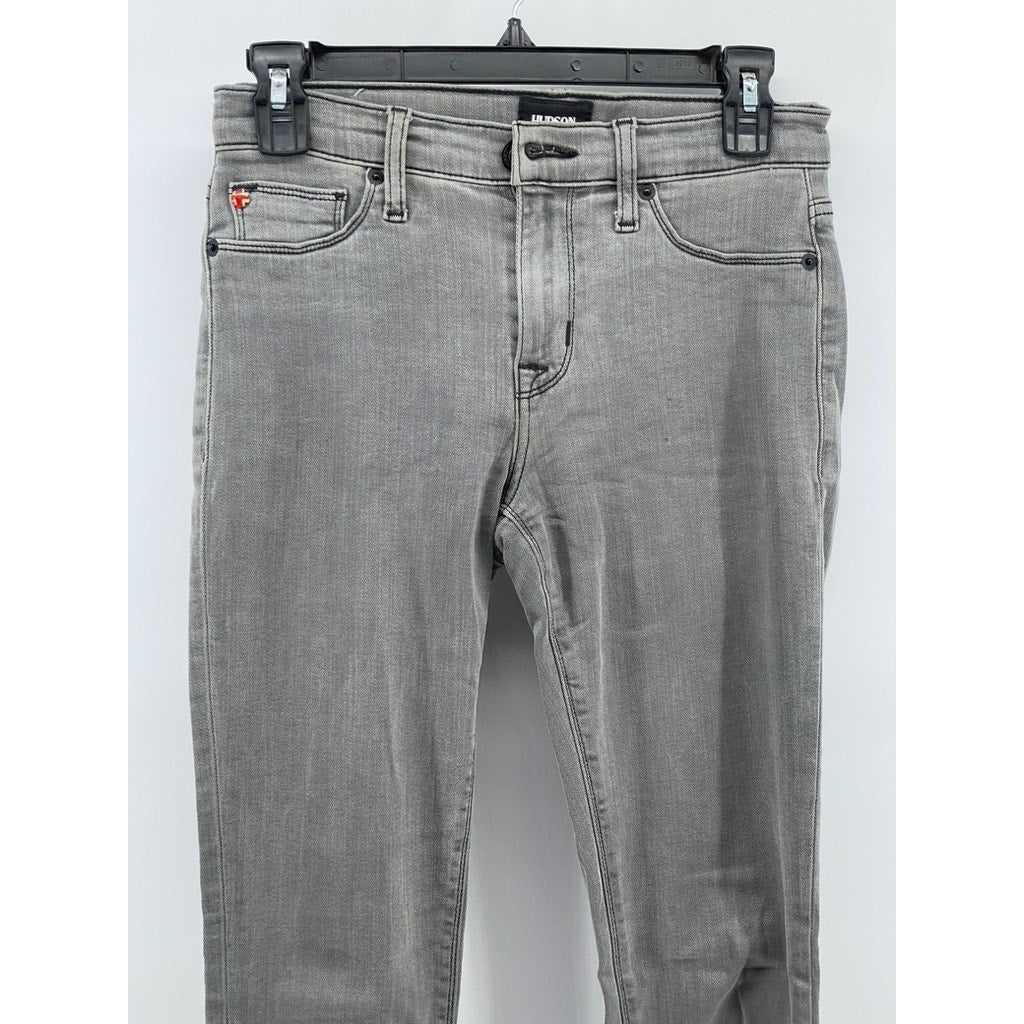 HUDSON Women's Light Gray Denim Super Skinny Midrise Natalie Jeans SZ 25