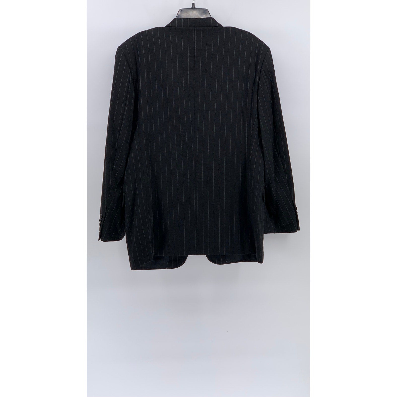 ZIONE NEW YORK Men's Vintage Black Pinstripe Regular Three Button Blazer SZ 41R