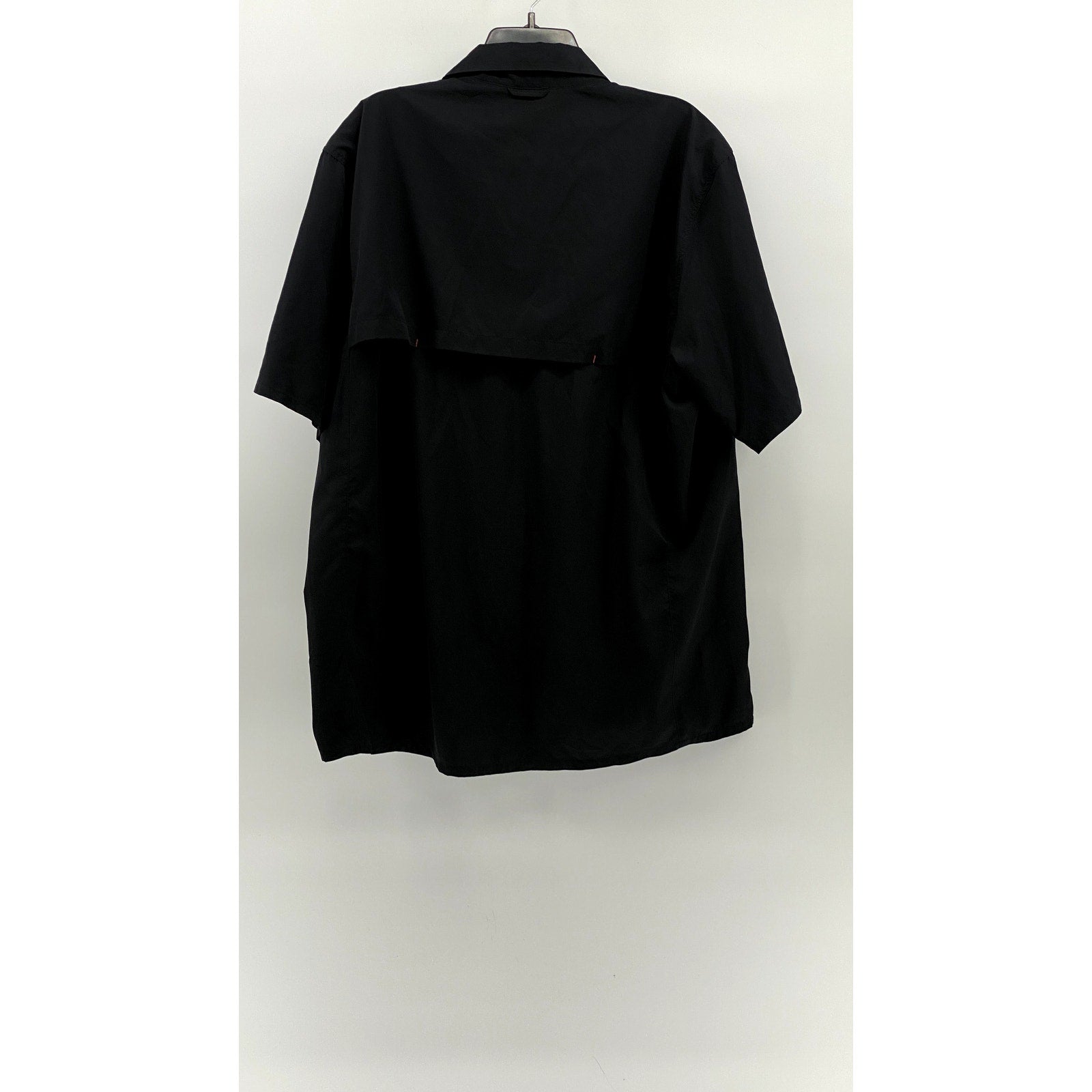 SIMMS FISHING Men's Navy Blue Button-Up Regular-Fit Short Sleeve Shirt SZ XL