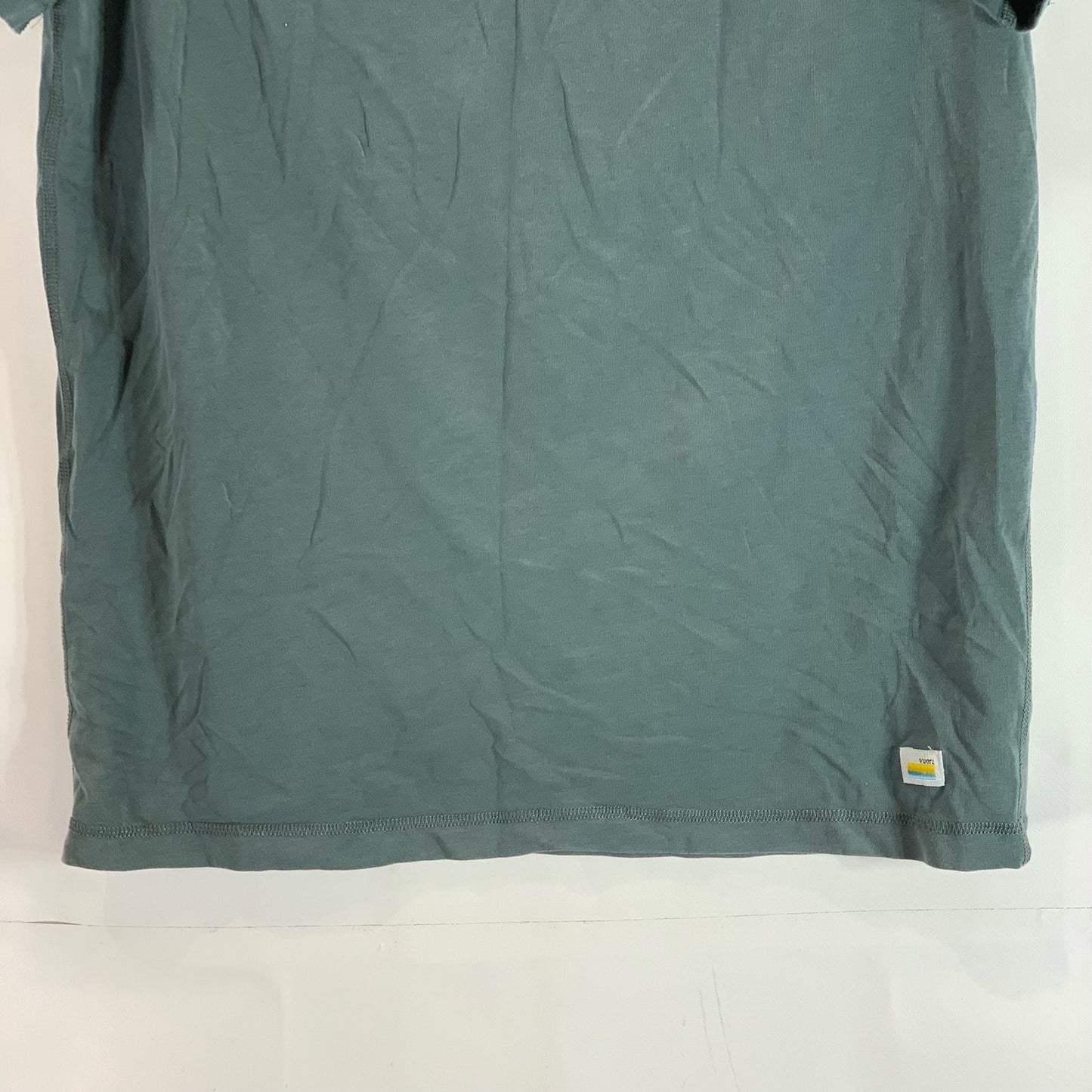 VUORI Men's Green Solid Pocketless Crewneck Moved and Be Moved T-Shirt SZ S